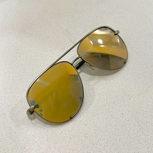 Quay Sunglasses - High Key - Gold and Green